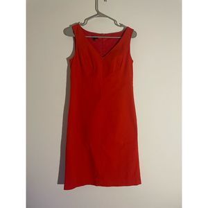 Talbots Size 4 Red Cocktail Dress